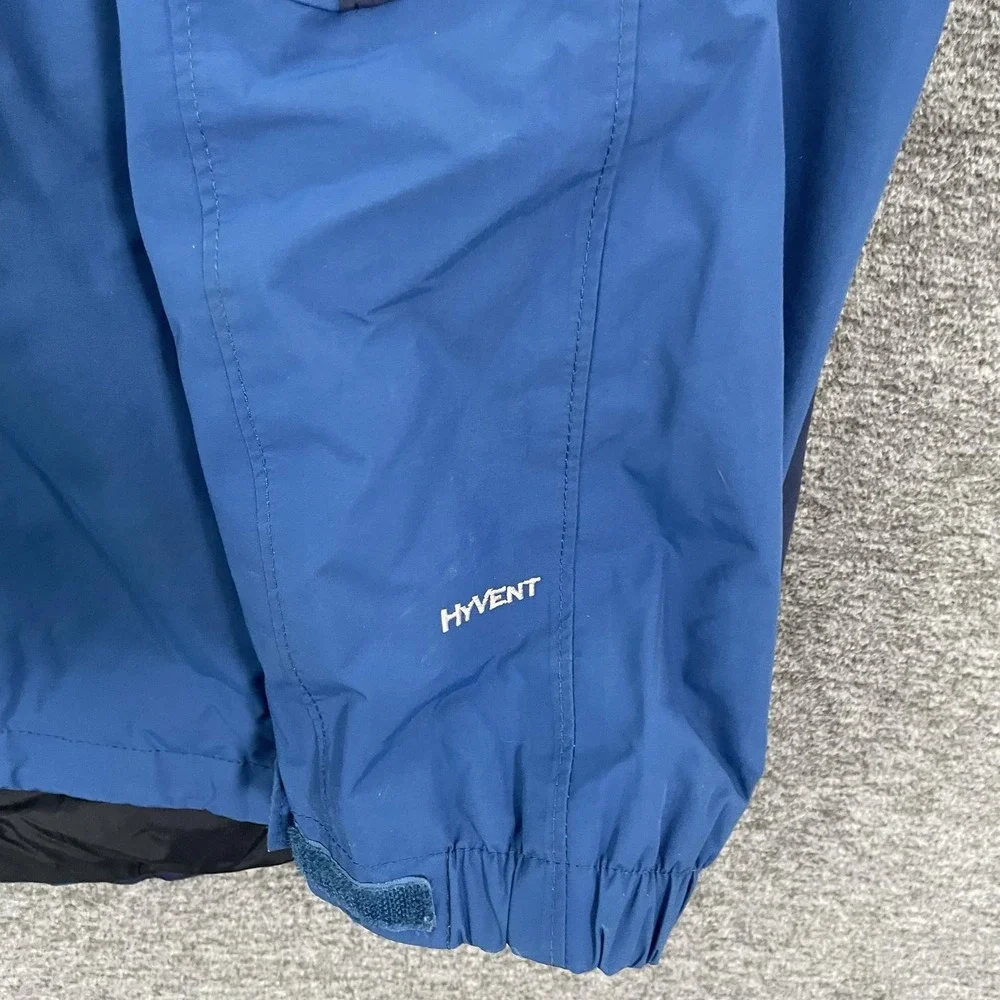 The North Face Jacket Mens 2XL Blue Hooded Waterproof Windbreaker Rain Shell